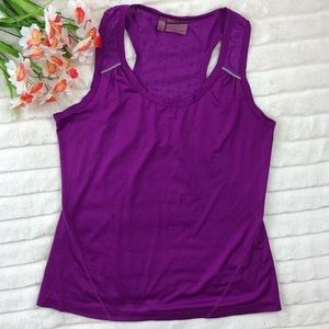 Athleta racerback purple tank top size Medium